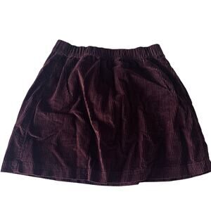 American Eagle Brown Corduroy Mini Skirt - Women's Small